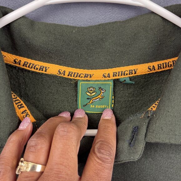 South African Rugby Pullover Sweatshirt Men Large Gazelle Vintage Football Union - Picture 3 of 11